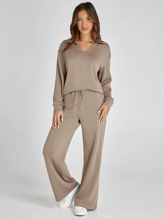 Designer Cozy Minimalist Two Piece Set For Women | Mirelena