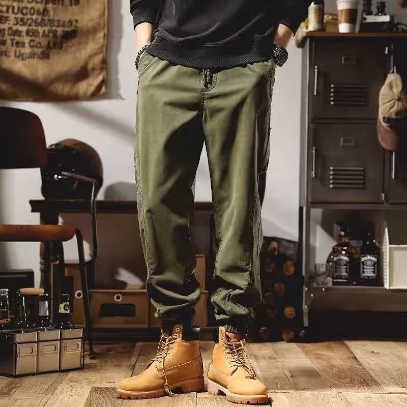 Painted Tapered Utility Cargo Trousers for Men | Railey