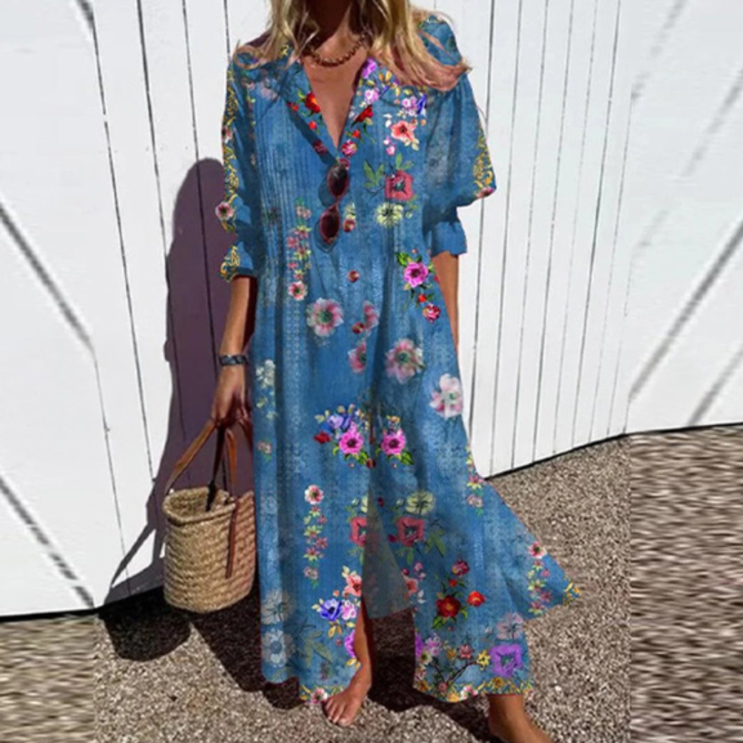 Subtle Effortless everyday maxi dress for women | Isalie