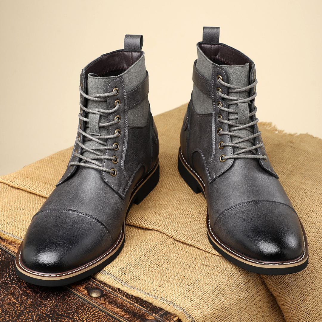 Rejuvenating Rugged zip boots with vintage-inspired silhouette for men | Xavier