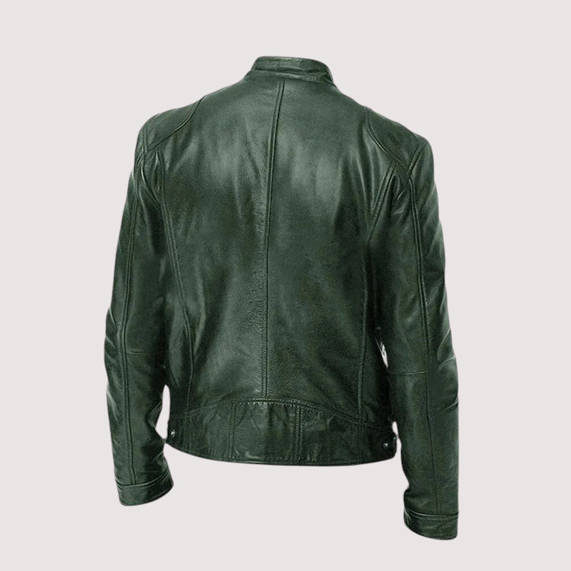 Brass Classic Zip Front Jacket for Men | Dorian