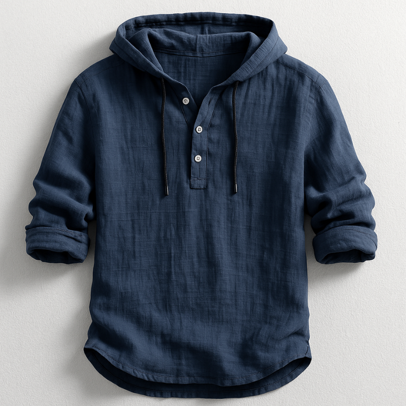 Effervescent Lightweight Hooded Shirt For Men | Caelum
