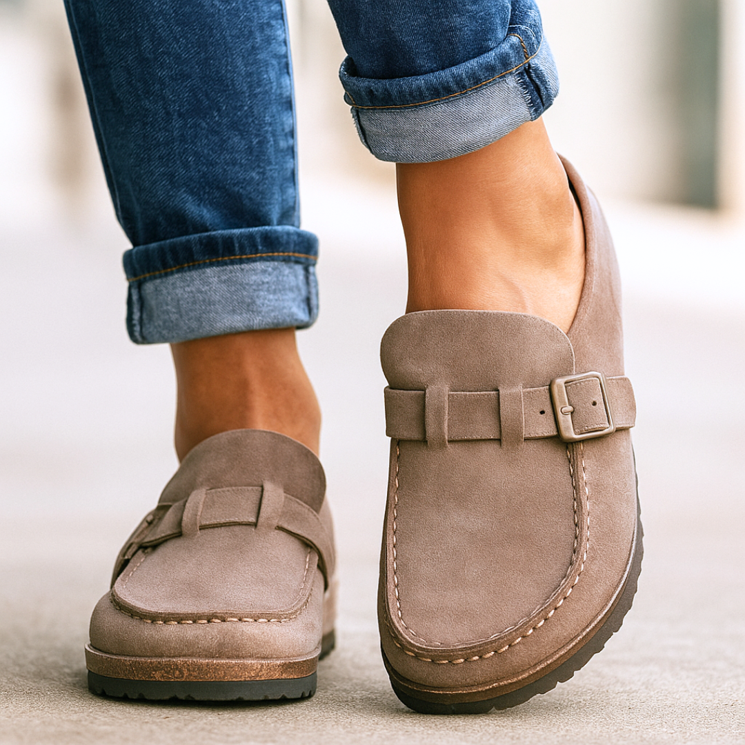 Mild Supportive slip-on shoes with classic silhouette for women | Brisa