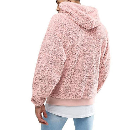 Quick Fluffy teddy hoodie with hood for men | Arvid