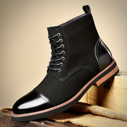 Raw Oxford Style Lace Up Boots For Men | Harrington