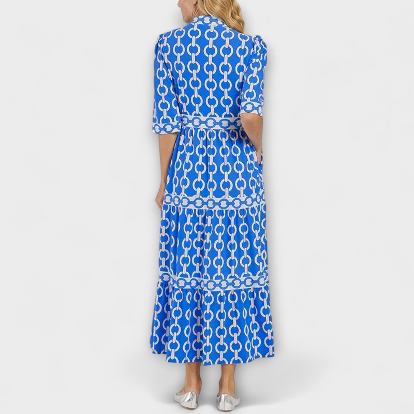 Steadfast Midi dress with chain pattern for women | Juliette