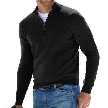 Spring Half Zip Casual Sweater For Men | Martin