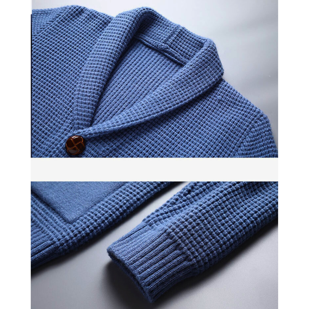Slate Vintage Button Front Cardigan For Men | Theodore