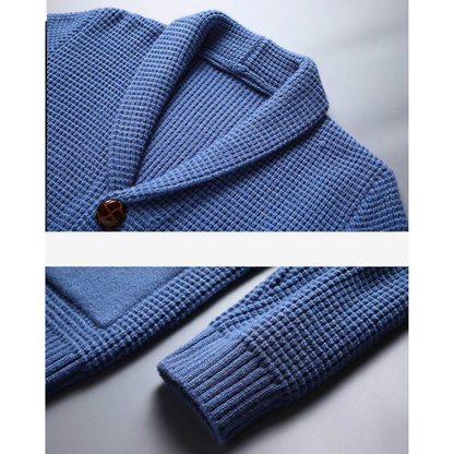 Slate Vintage Button Front Cardigan For Men | Theodore