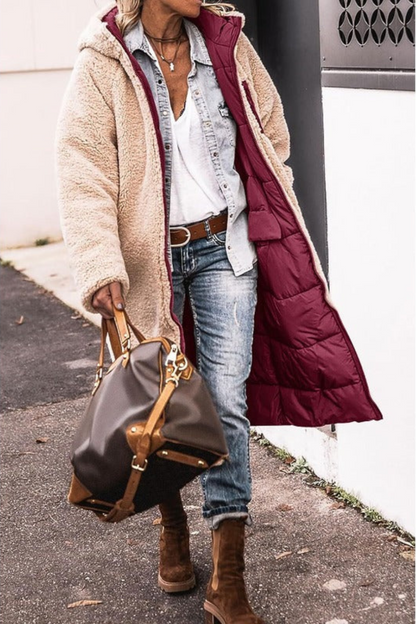 Antique Elegant Reversible Long Coat For Women | Elvie