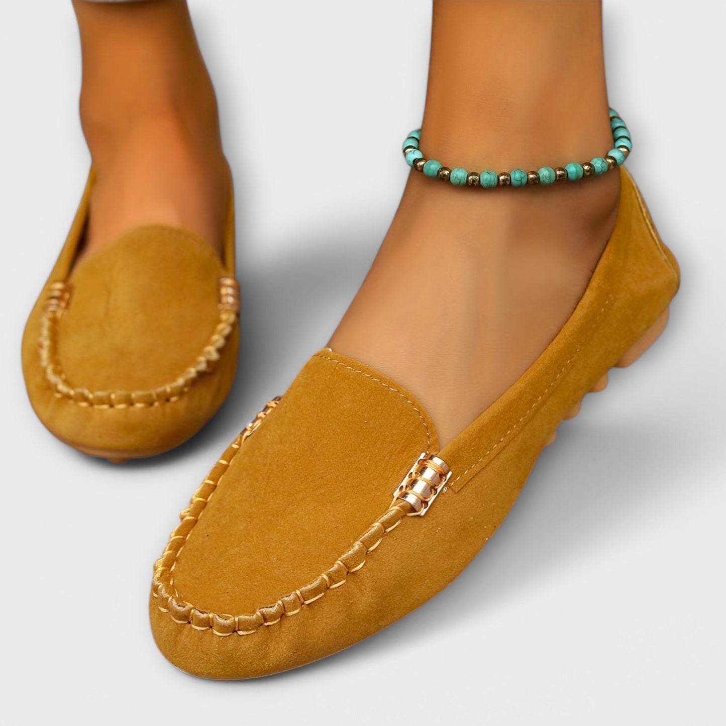 Kind Slip-on moccasin loafers with refined detailing for women | Bianca