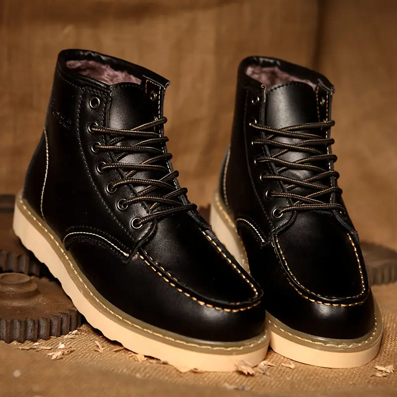 Practical Retro Lace Up Ankle Boots For Men | Corvane