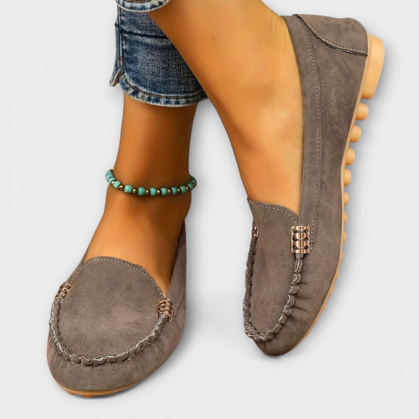 Kind Slip-on moccasin loafers with refined detailing for women | Bianca