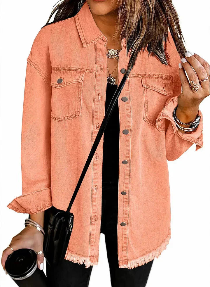 Supreme Relaxed Fit Denim Jacket For Women | Kalinda