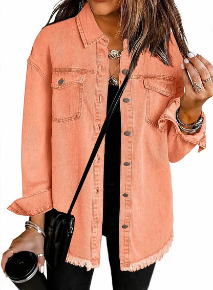 Supreme Relaxed Fit Denim Jacket For Women | Kalinda