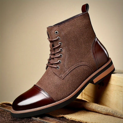 Raw Oxford Style Lace Up Boots For Men | Harrington