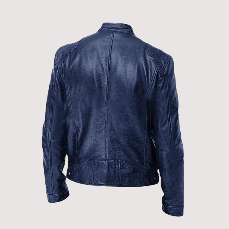 Brass Classic Zip Front Jacket for Men | Dorian