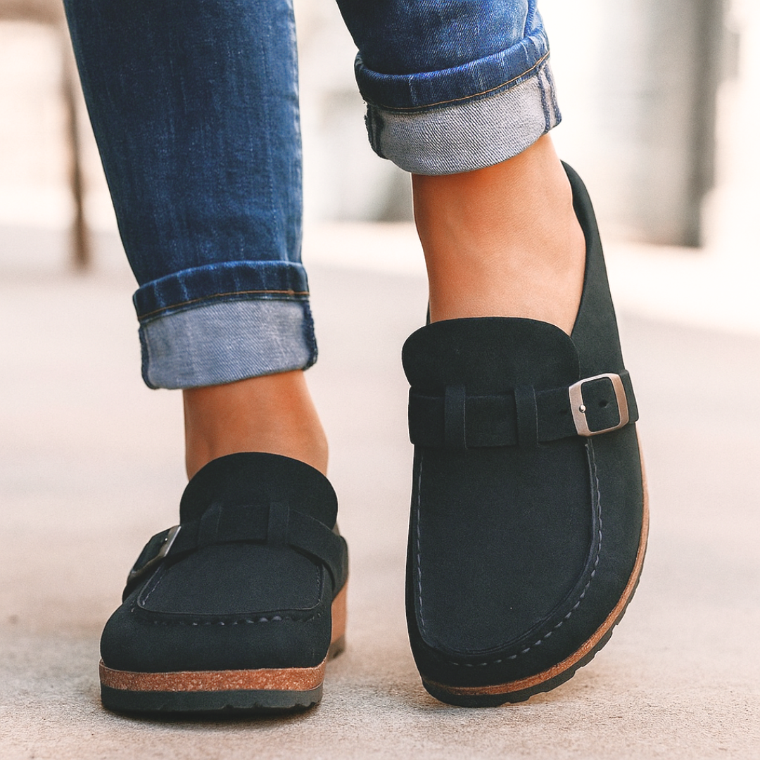 Mild Supportive slip-on shoes with classic silhouette for women | Brisa