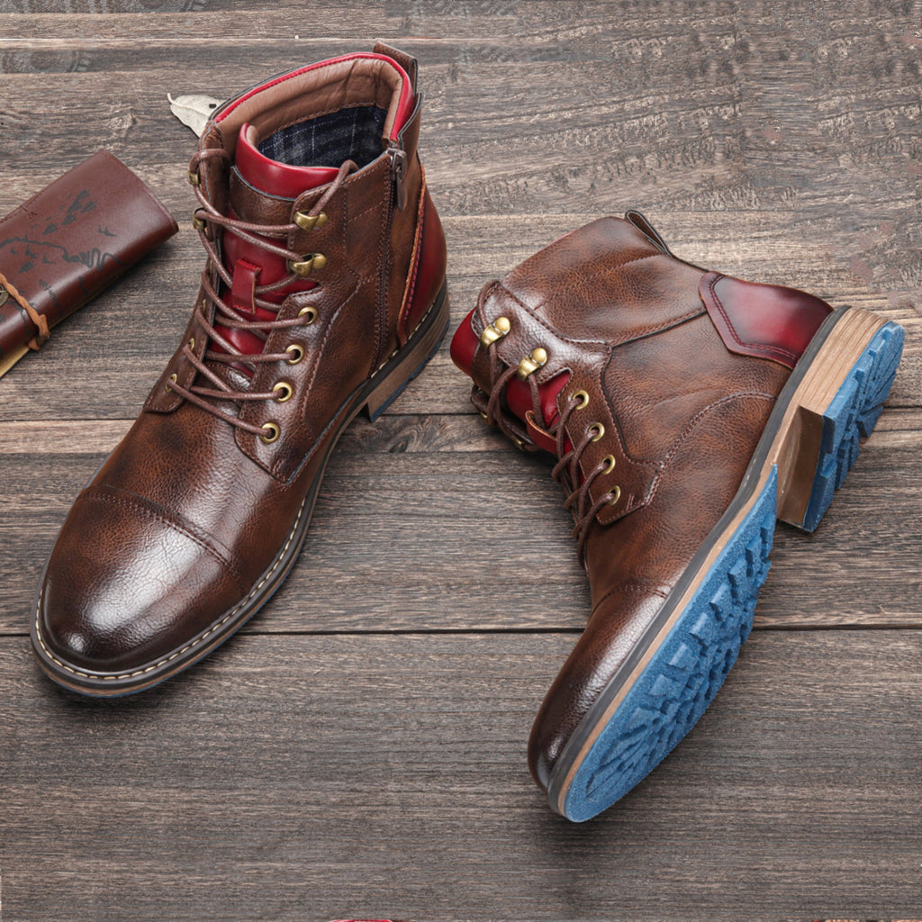 Adaptable Heritage Brogue Lace Up Boots For Men | Drew