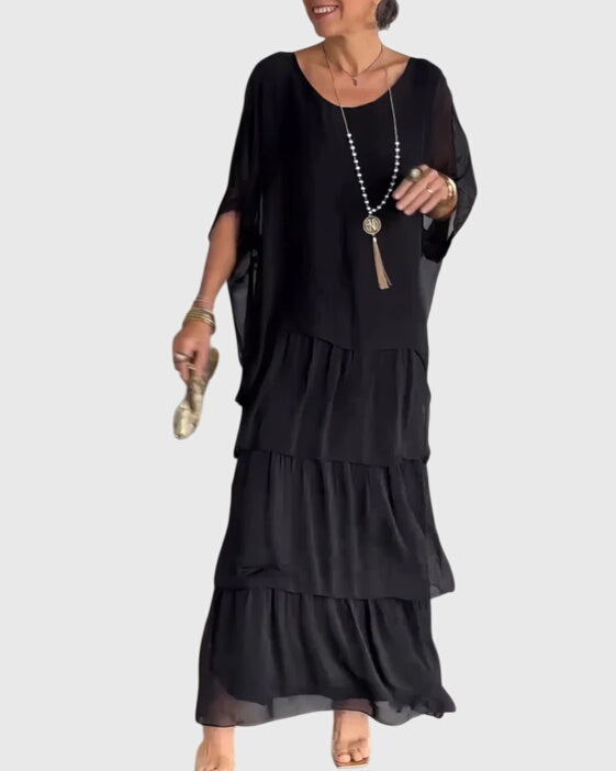 Happy Long flowing elegant dress for women | Clara