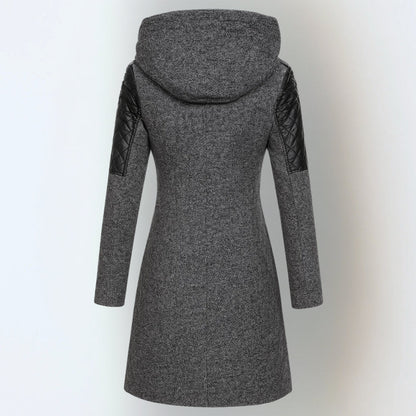 Smart Long Hooded Zip Jacket For Women | Maristella