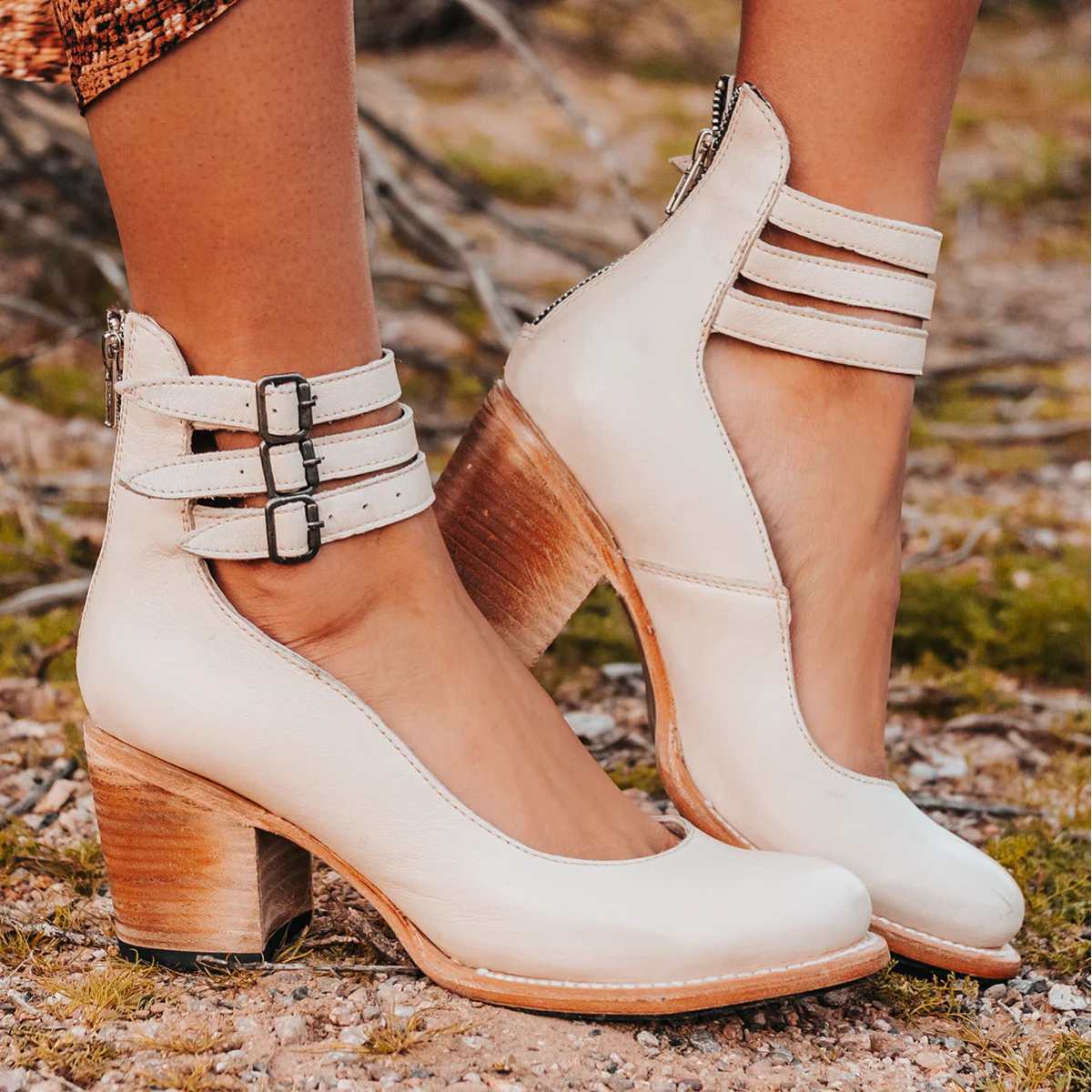 Premier Vintage ankle strap sandal heels for women | Verona