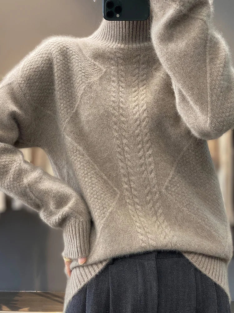 Hospitable Classic Turtleneck Sweater For Women | Evelina