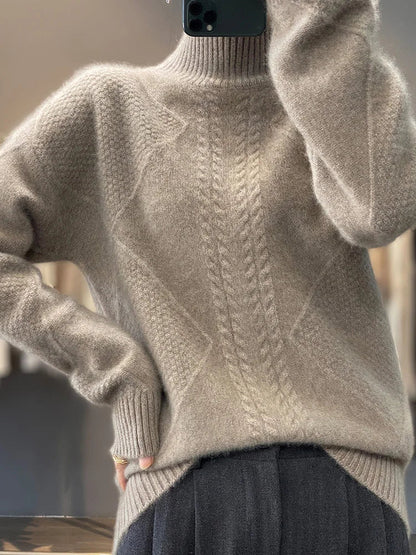 Hospitable Classic Turtleneck Sweater For Women | Evelina