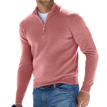 Spring Half Zip Casual Sweater For Men | Martin