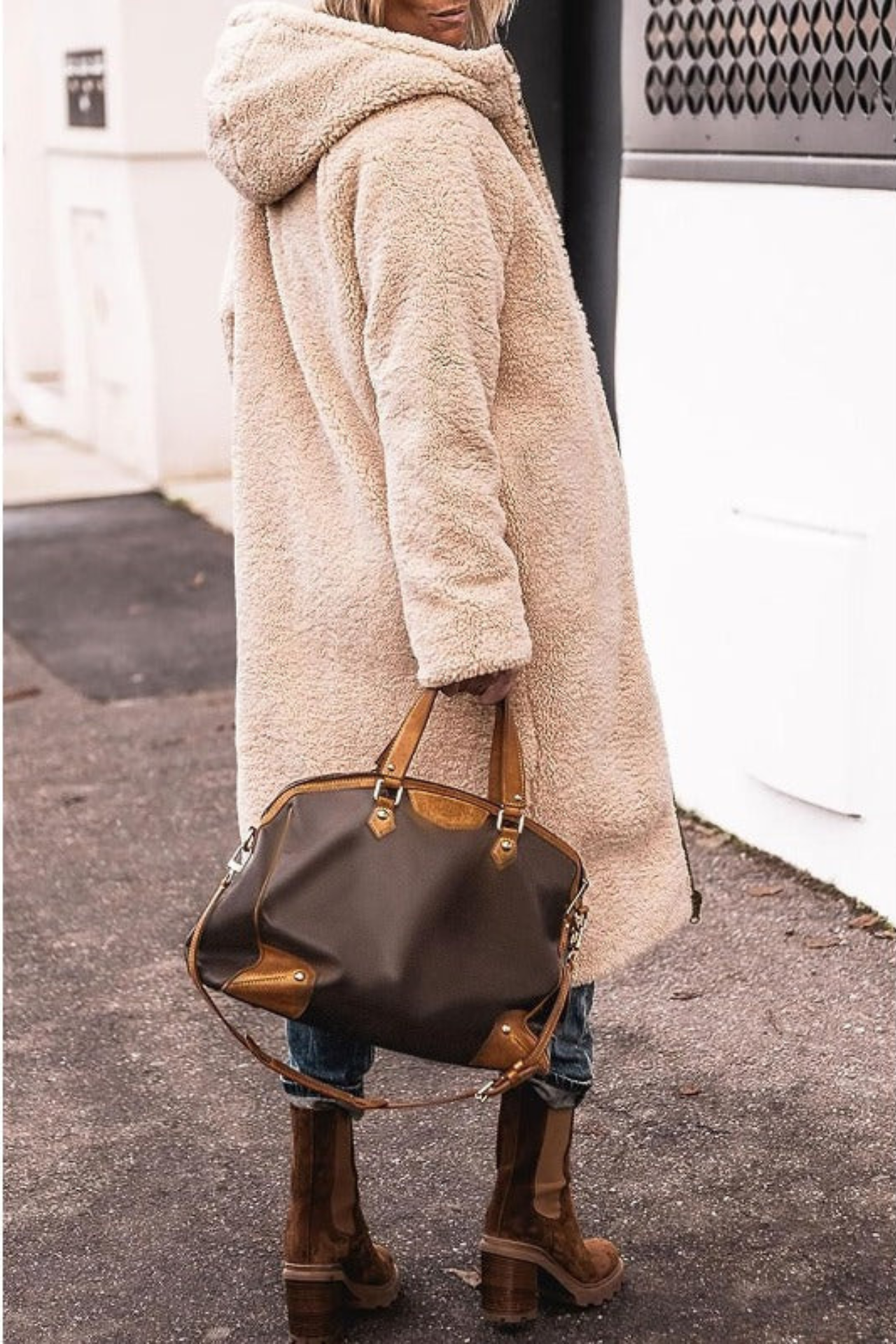 Antique Elegant Reversible Long Coat For Women | Elvie