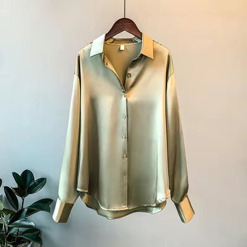 Cultivated Elegant classic blouse with refined silhouette for women | Andrea