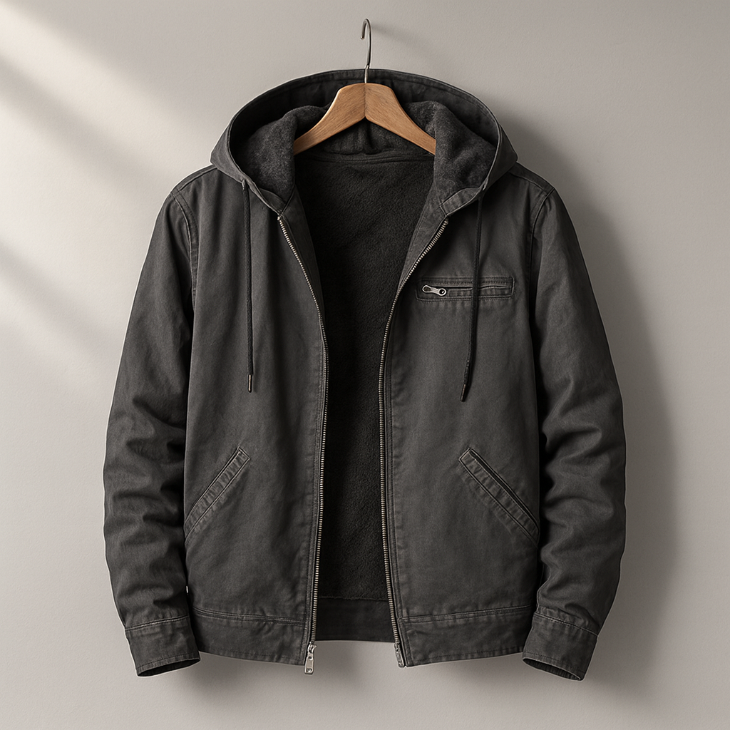 Mesmerizing Lined Hooded Utility Jacket For Men | Branton