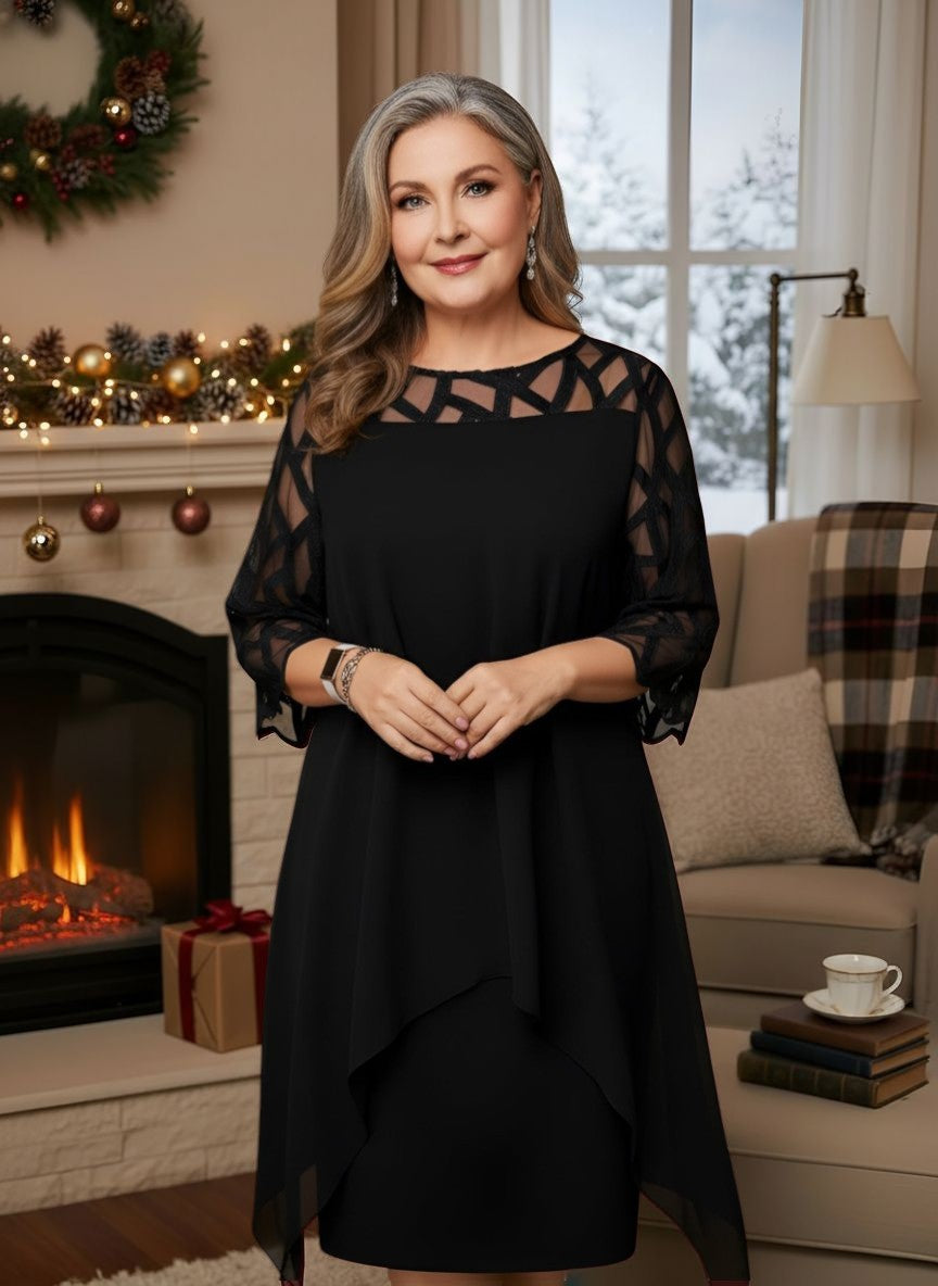 Glittering Elegant lace dress for women | Josephine