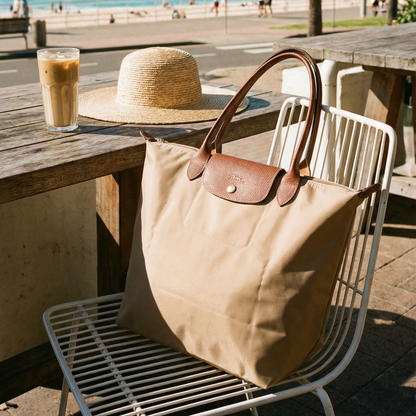 Etched Large Le Pliage tote bag for women | Longchamp