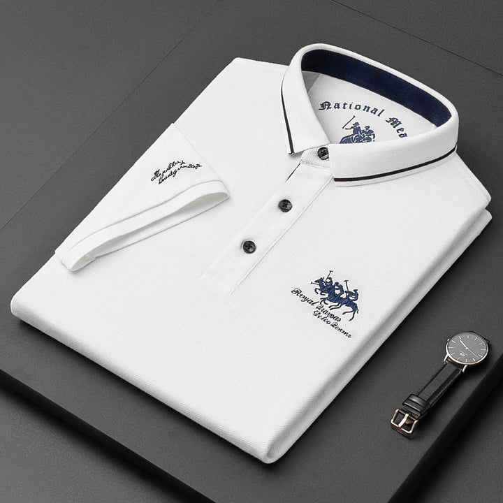 Regency Refined polo shirt with classic button detail for men | Gino