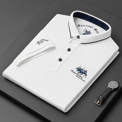 Regency Refined polo shirt with classic button detail for men | Gino