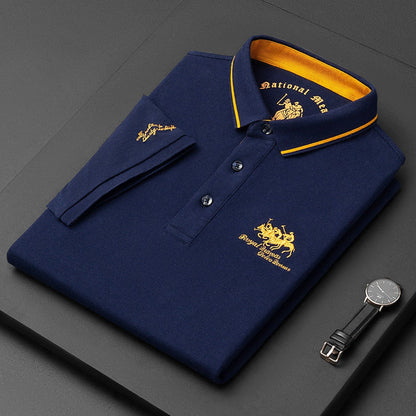 Regency Refined polo shirt with classic button detail for men | Gino