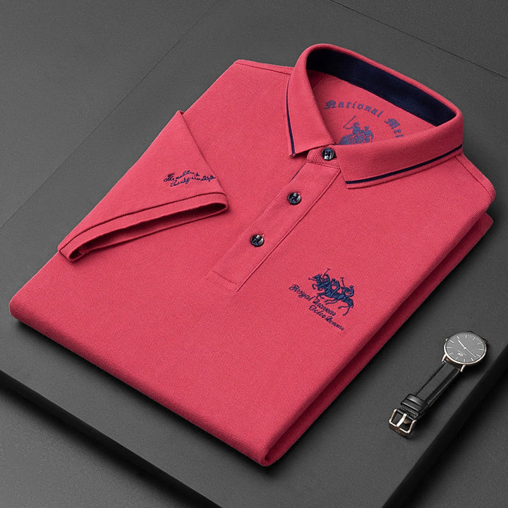 Regency Refined polo shirt with classic button detail for men | Gino