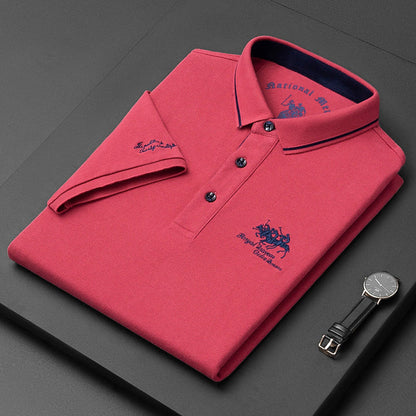 Regency Refined polo shirt with classic button detail for men | Gino