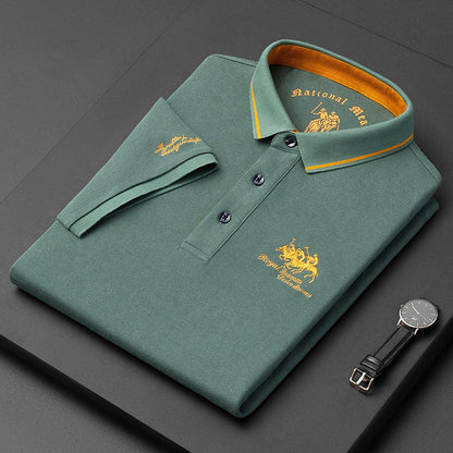 Regency Refined polo shirt with classic button detail for men | Gino