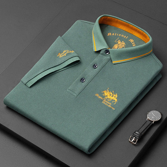 Regency Refined polo shirt with classic button detail for men | Gino