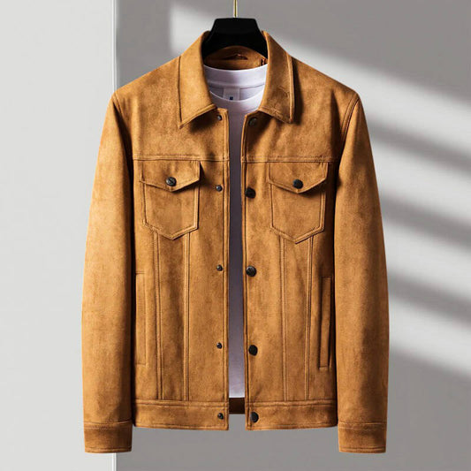 Wool Retro Button Front Jacket For Men | Hudson