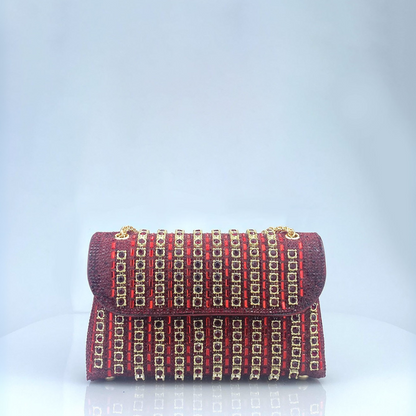 Hillside Chain Strap Embellished Shoulder Bag For Women | Alessia