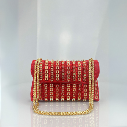 Hillside Chain Strap Embellished Shoulder Bag For Women | Alessia