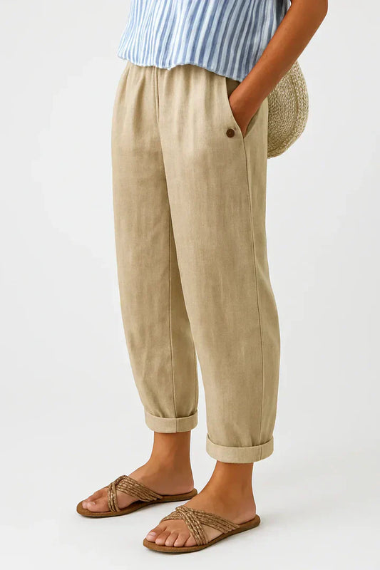 Cosmopolitan Relaxed straight-leg trousers for women | Roselle