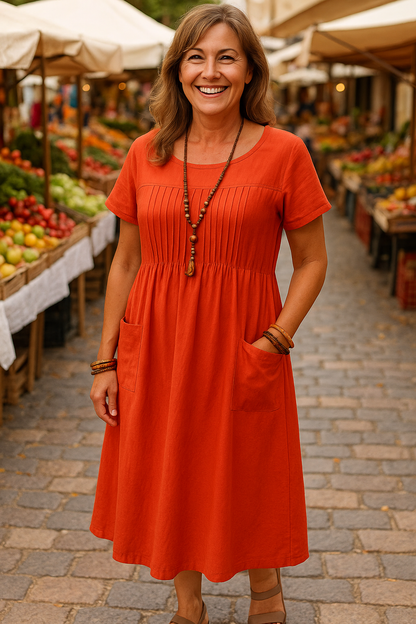 Couture Breezy A-line dress for women | Marianne