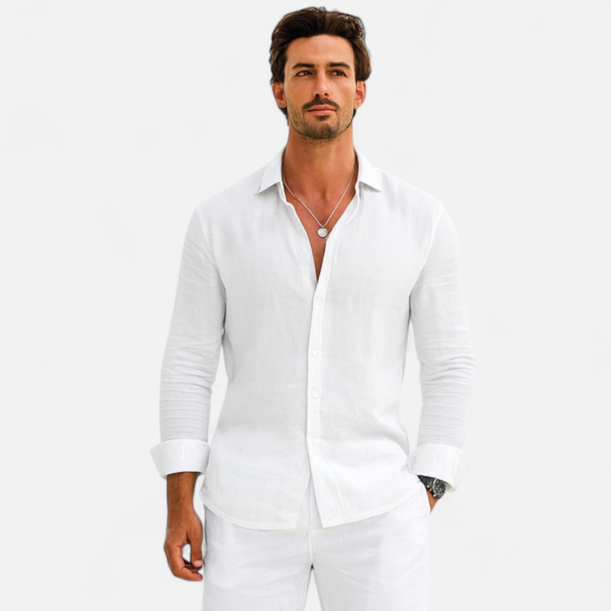 Stockbridge Classic linen heritage everyday shirt for men – Mavira