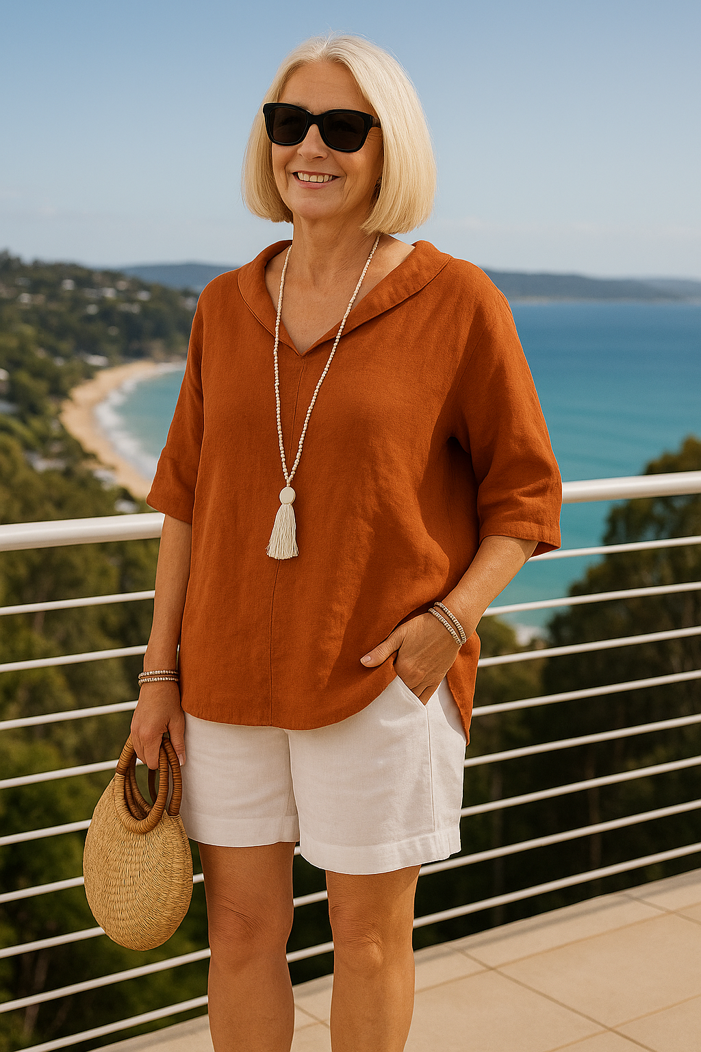 Bright Effortlessly flattering blouse for women | Marena