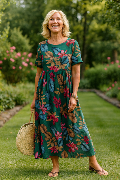 Aesthetic Floral maxi dress for women | Masie