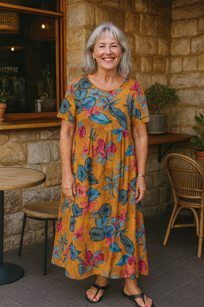 Aesthetic Floral maxi dress for women | Masie